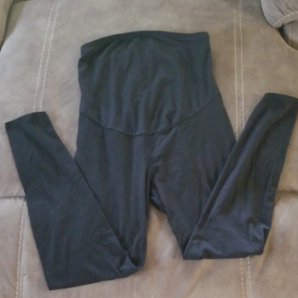 Black maternity leggings